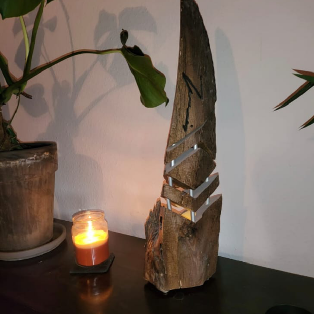 Naturholz Lampe