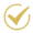goldenes Checkmark