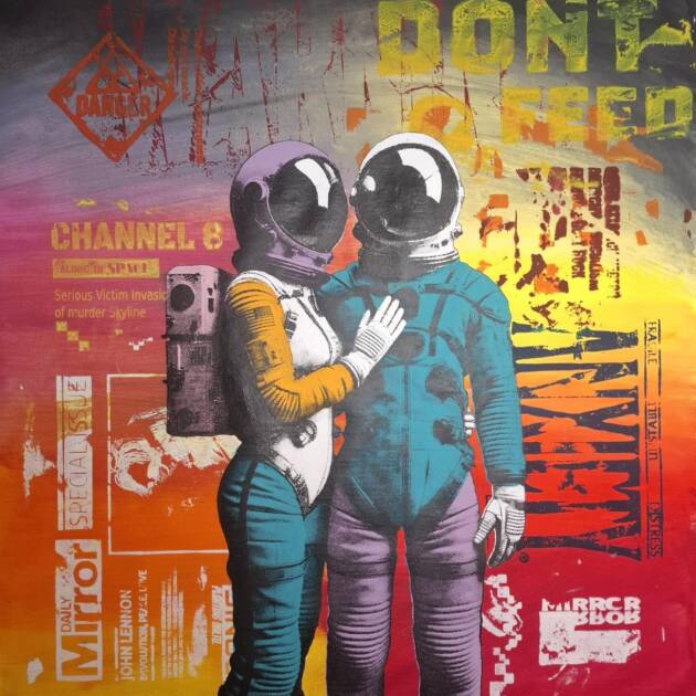 Siebdruck Leinwand - Stand Close, Anxiety